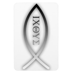 Ichthys - christlich - Jesus-Fische Magnet
