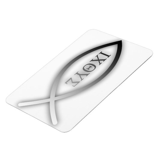 Ichthys - Christlich - Jesus Fish Magnet (Linke Seite)