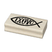 Ichthys Christliches Symbol Gummistempel (Stempel)