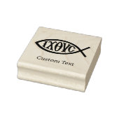 Ichthys Christliches Symbol Gummistempel (Stempel)