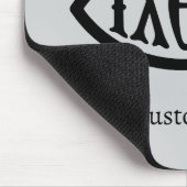 Ichthys Christliches Symbol Mousepad (Ecke)