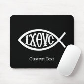 Ichthys Christliches Symbol Mousepad (Mit Mouse)