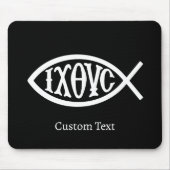 Ichthys Christliches Symbol Mousepad (Vorne)