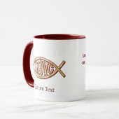 Ichthys Christliches Symbol Tasse (Vorderseite Links)