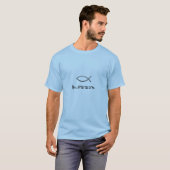 Ichthys/ Gesegnetes Zitat Männer T - Shirt (Vorne ganz)