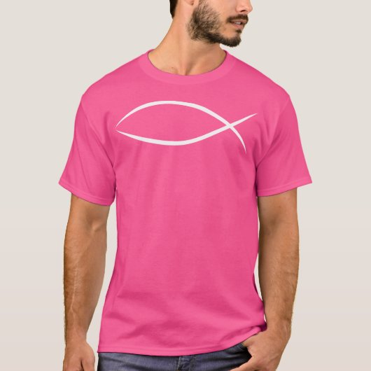 Ichthys Ichthus Jesus Fish Christliches Symbol T-Shirt (Vorderseite)