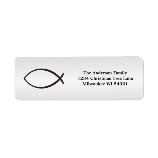 Ichthys Jesus Fish Christliches Symbol (Vorne)
