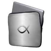 Ichthys Jesus Laptopschutzhülle (Vorderseite Links)