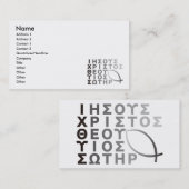 Ichthys Visitenkarte (Vorne/Hinten)