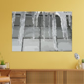 Icicicic Stretched Canvas Print Leinwanddruck (Insitu (Wohnzimmer))