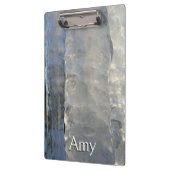 Icicles Abstrakt Blue Winter Fotografy Klemmbrett (Links)