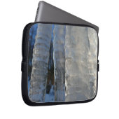 Icicles Abstrakt Blue Winter Fotografy Laptopschutzhülle (Vorne Rechts)