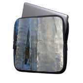 Icicles Abstrakt Blue Winter Fotografy Laptopschutzhülle (Vorderseite Links)