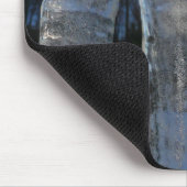 Icicles Abstrakt Blue Winter Fotografy Mousepad (Ecke)