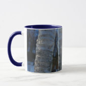 Icicles Abstrakt Blue Winter Fotografy Tasse (Links)