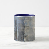 Icicles Abstrakt Blue Winter Fotografy Tasse (Zentrum)