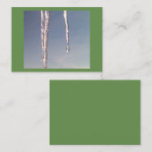 Icicles Business Card Visitenkarte (Vorne/Hinten)