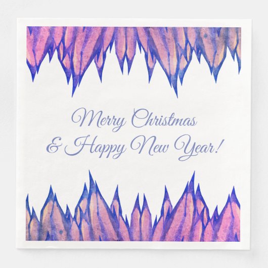 Icicles Paper Napkin Serviette (Vorderseite)
