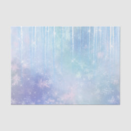 Icicles Snowflakes Crystals Blue Lila Birthday Seidenpapier