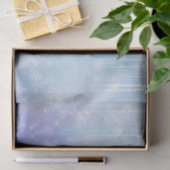 Icicles Snowflakes Crystals Blue Lila Birthday Seidenpapier (Geschenk)