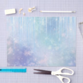 Icicles Snowflakes Crystals Blue Lila Birthday Seidenpapier (Handwerk)