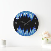 Icicles Winter Mod Wall Clock Große Wanduhr (Zuhause)