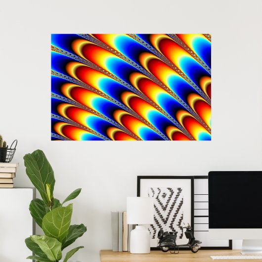 Icing - Fraktal Art Poster (Heimbüro)