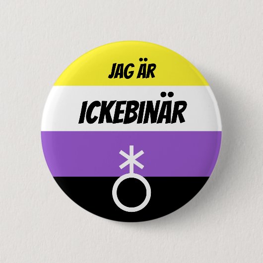 Ickebinär Symbol Button (Vorderseite)