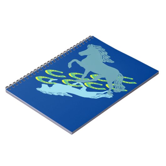 Iclandisches Pferd mit Tölt Notizblock (Linke Seite)