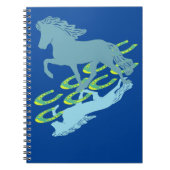 Iclandisches Pferd mit Tölt Notizblock (Vorderseite)