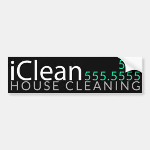 IClean.House Reinigungs-Fenster-Reinigung fördernd Autoaufkleber