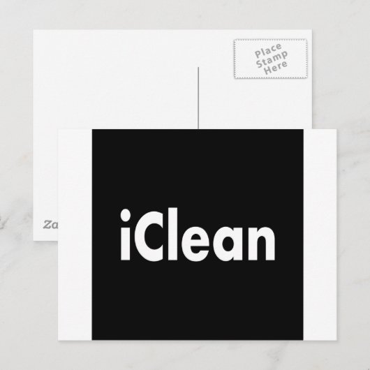 iClean Postkarte (Vorne/Hinten)