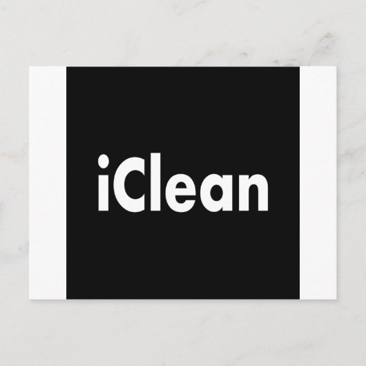 iClean Postkarte (Vorderseite)