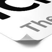 iClumsy Funny Poster (Ecke)