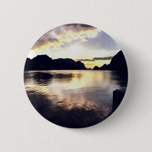 Icmeler Sunrise Romantische Landschaft Kunst, Dich Button