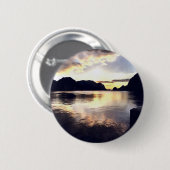 Icmeler Sunrise Romantische Landschaft Kunst, Dich Button (Vorne & Hinten)