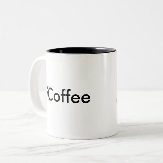 iCoffee Zweifarbige Tasse (Vorderseite Links)