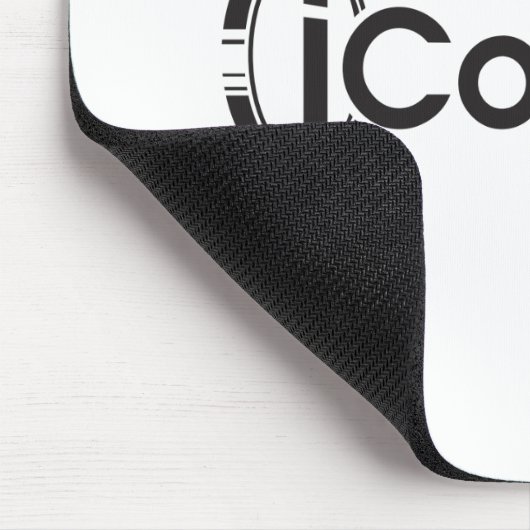 iCoinProLogo Black Mousepad (Ecke)