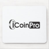 iCoinProLogo Black Mousepad (Vorne)