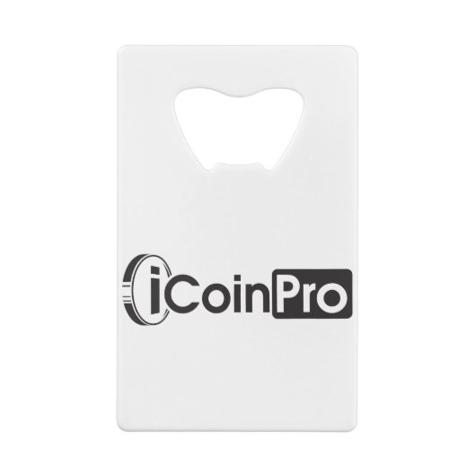 iCoinProLogo Schwarz Geldbeutel Flaschenöffner (Rückseite)