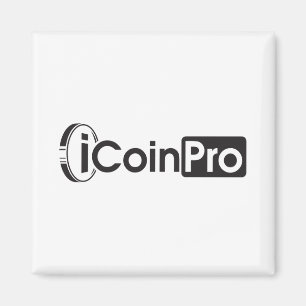 iCoinProLogo Schwarz Magnet