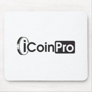 iCoinProLogo Schwarz Mousepad