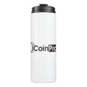 iCoinProLogo Schwarz Thermosbecher (Vorderseite)