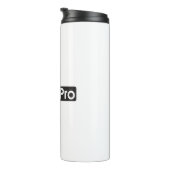 iCoinProLogo Schwarz Thermosbecher (Nach rechts gedreht)