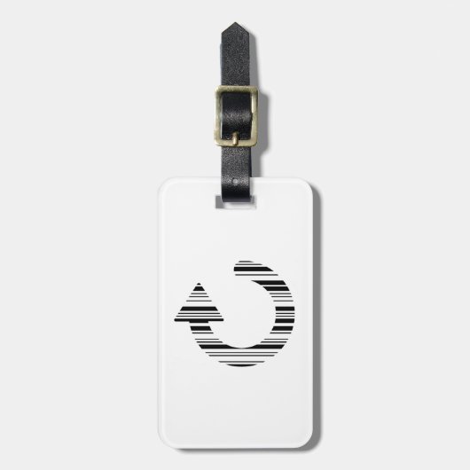 ICON-BAR-CODE-Computerkennzeichen Gepäckanhänger (Vorderseite vertikal)
