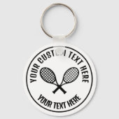 Icon Custom Tennis Rackets Schlüsselanhänger (Vorderseite)