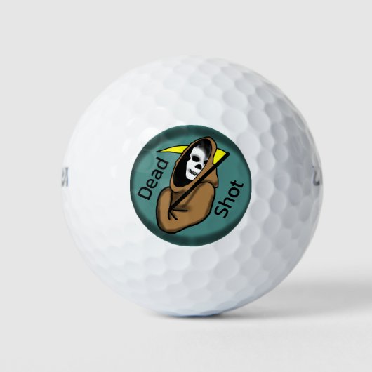 ICON "DEAD SHOT"-GRIM-SENSENMANN GOLFBALL (Vorderseite)