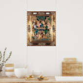 Icon depicting Abraham and the Three Angels Poster (Küche)