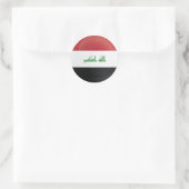 Icon-Fahne Runder Aufkleber (Tasche)