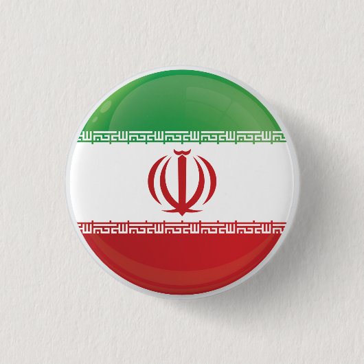 Icon-Flagge des Iran-Runde Button (Vorderseite)